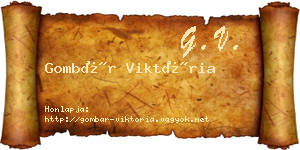 Gombár Viktória névjegykártya